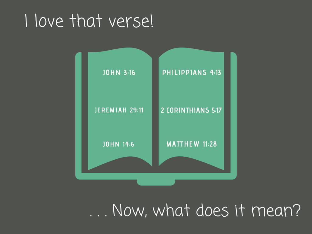I Love That Verse! Now What Does It Mean...?