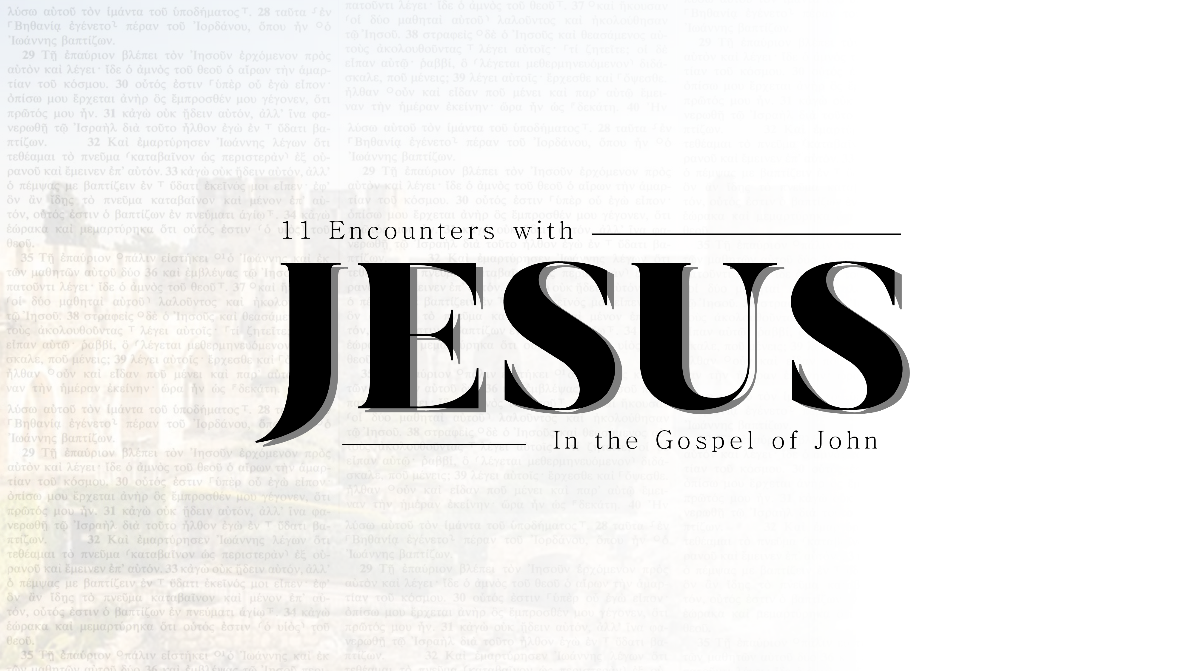 Encounters with Jesus